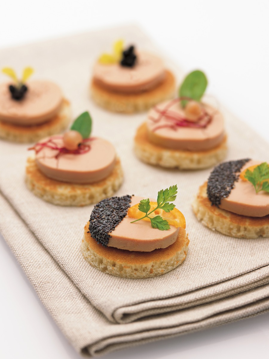 Assiette foie gras decoration
