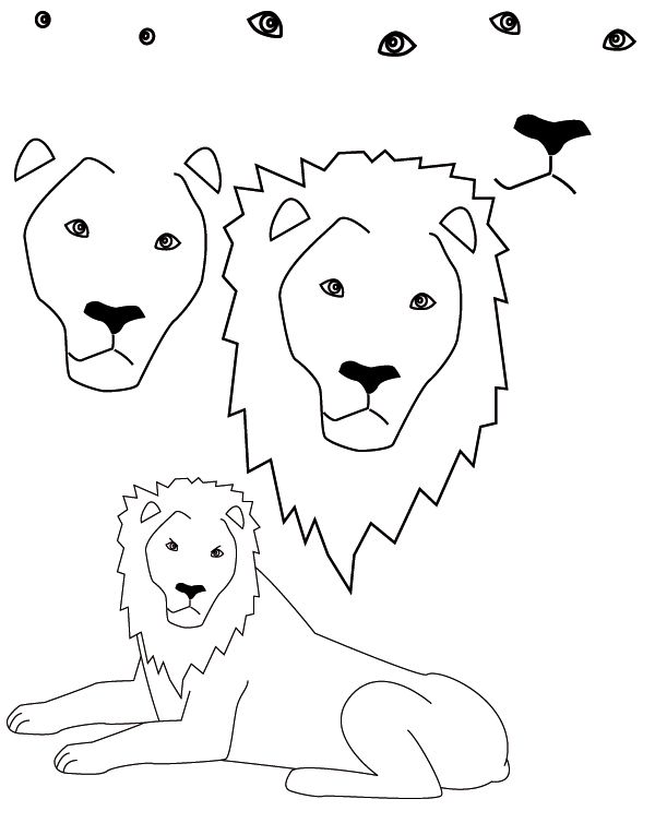 Comment dessiner un lion facile