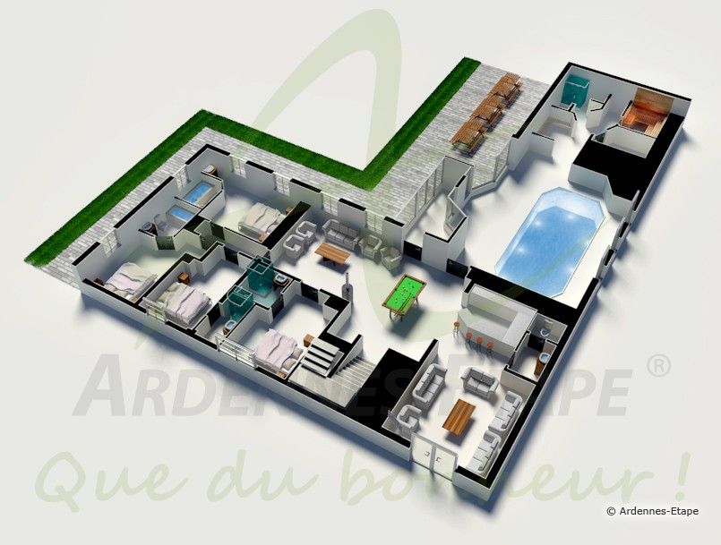 Plan maison 50m2 au sol