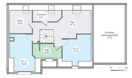 Plan maison 140m2 avec etage
