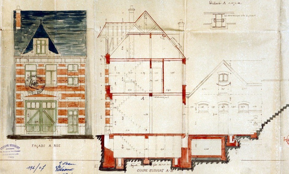 Plan maison bourgeoise 1900