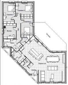 Plan maison 140m2 r+1