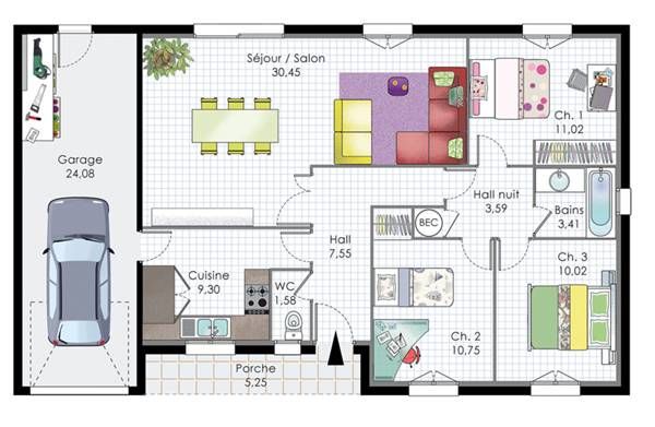 Plans de maisons modernes gratuits