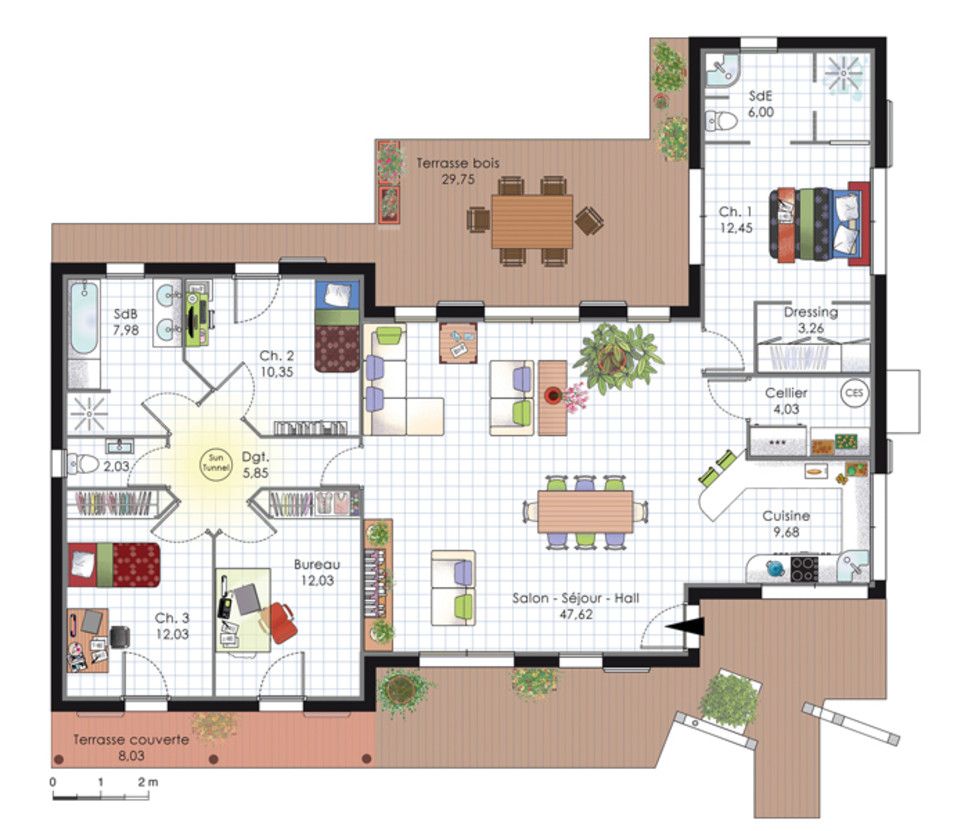 Plan maison architecte
