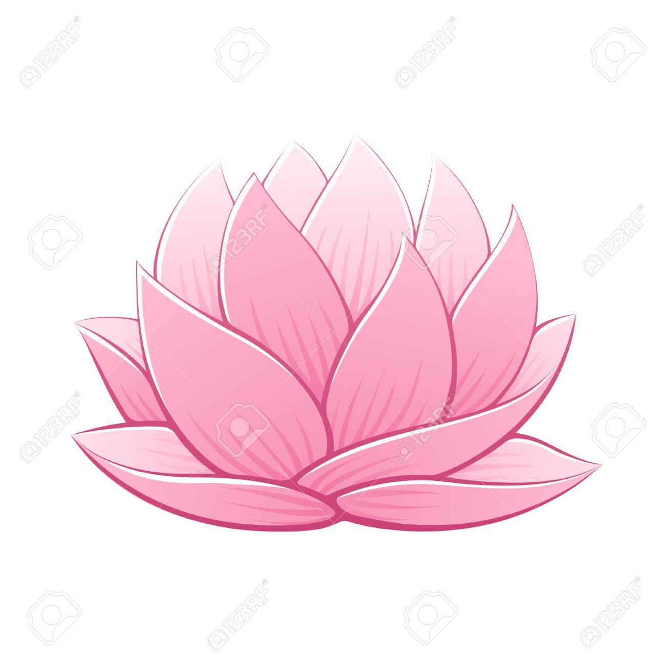 Dessin de fleur de lotus