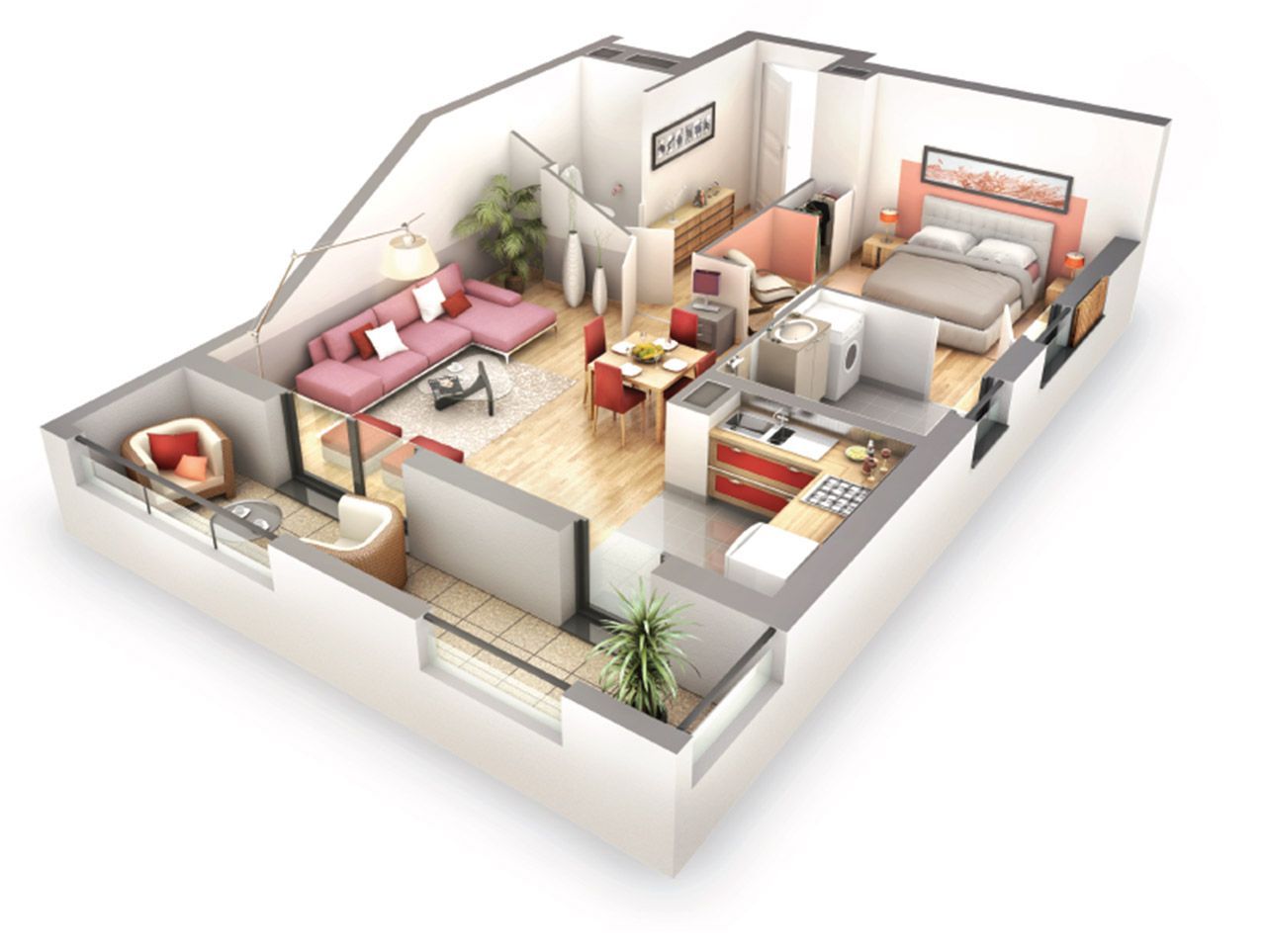 Plan appartement duplex