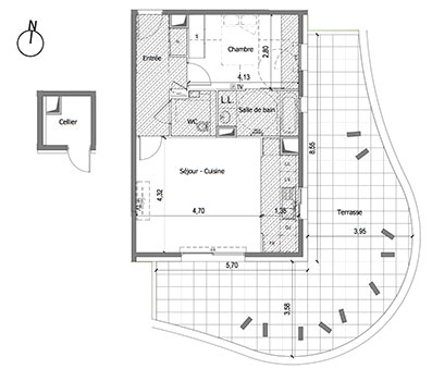 plan appartement t2 30m2