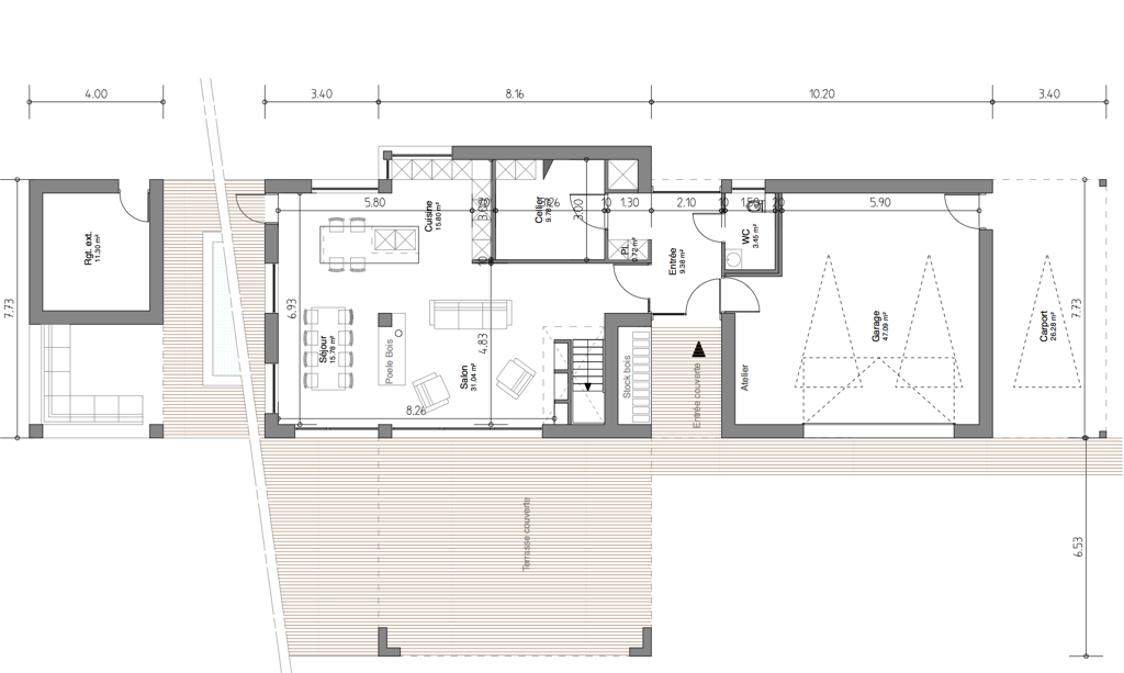 Plans maison cubique