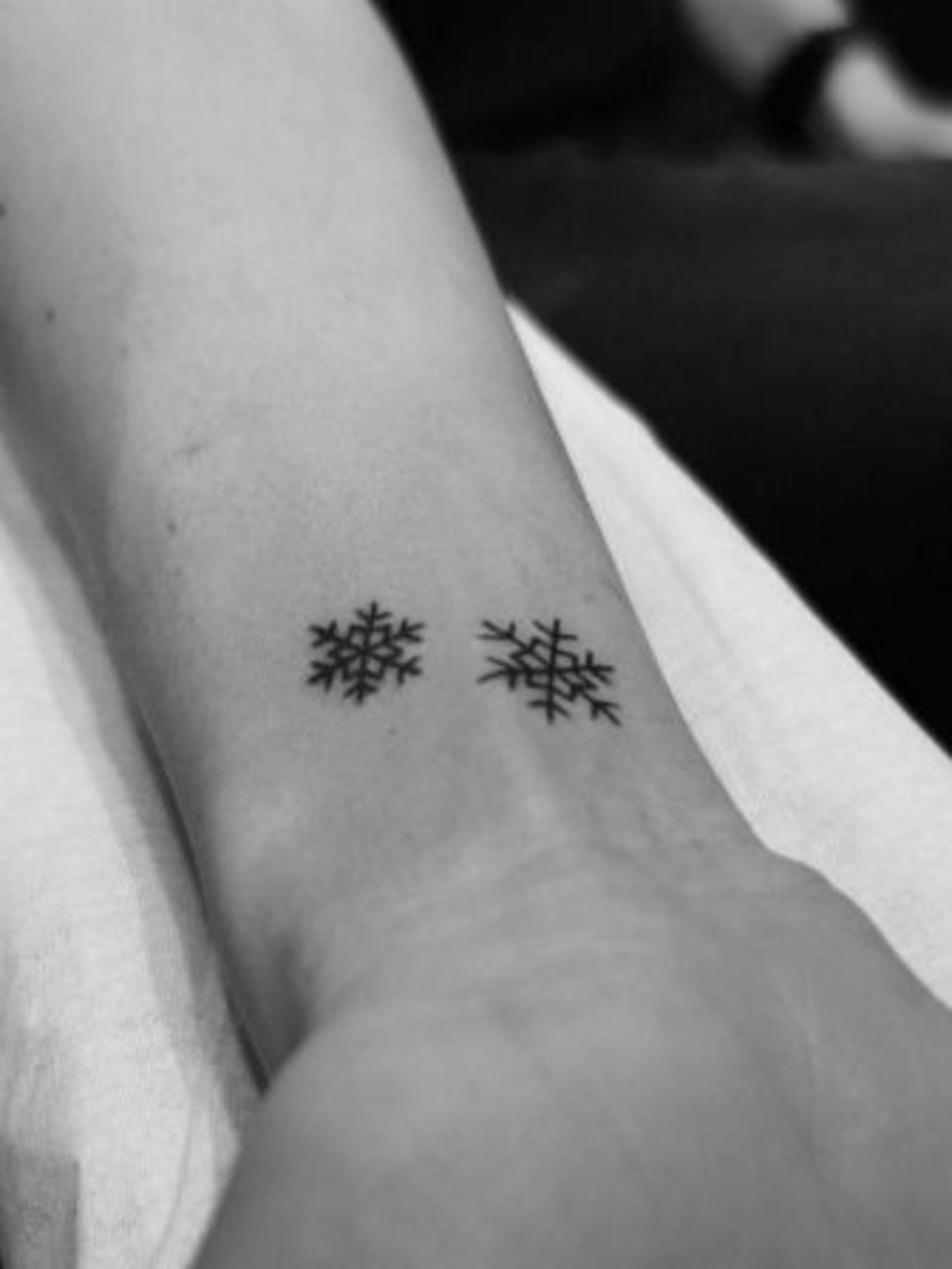 Flocon de neige tatouage