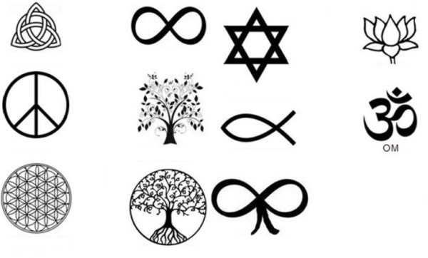 Tatouage symbole force et amour