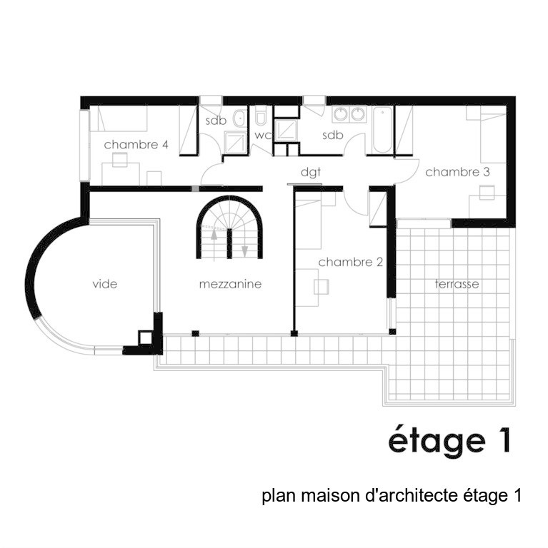 Plan maison architecte