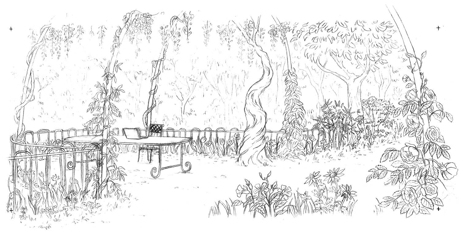 Dessin de jardin