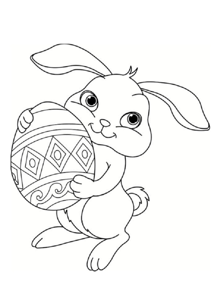 Dessin lapin paques