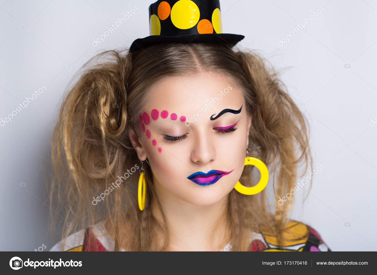 Maquillage clown femme