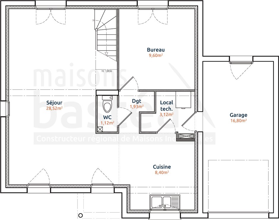 Plan maison cubique 150 m2