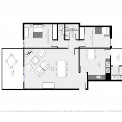 Plan appartement t2 50m2