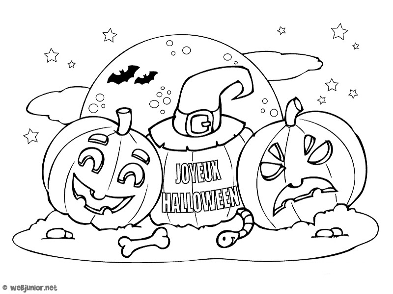 Citrouille qui fait peur halloween dessin – Bricolage Maison et décoration