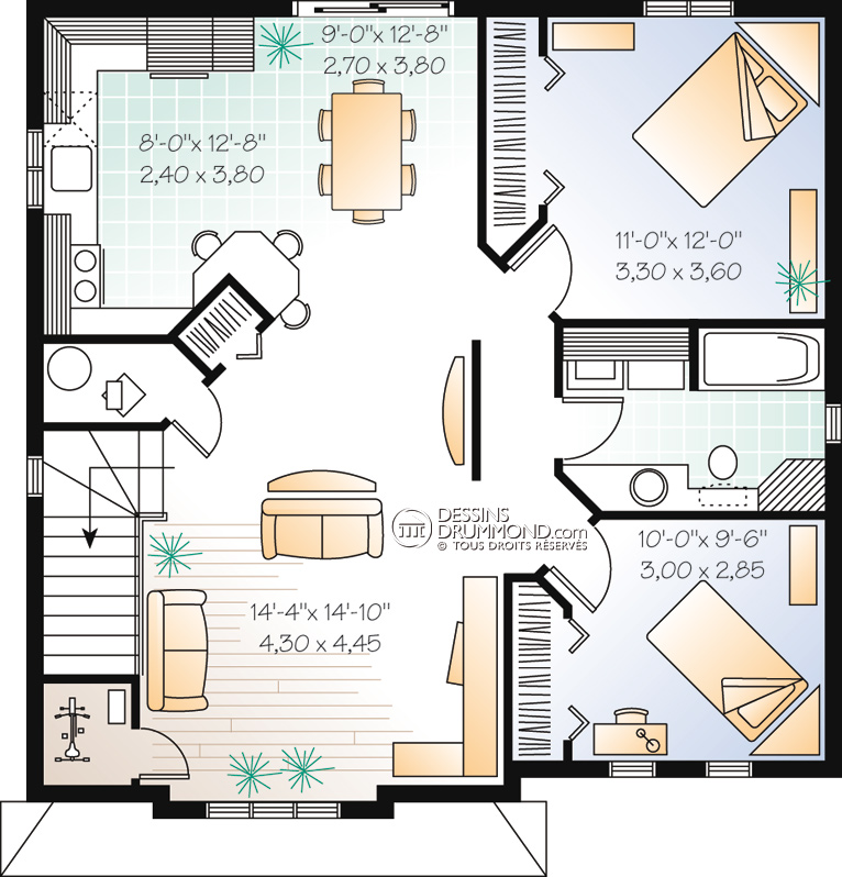 Plan maison duplex