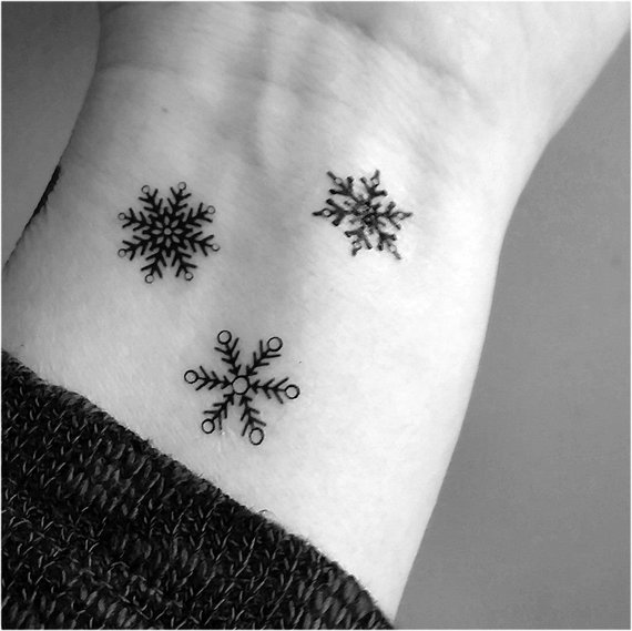 Flocon de neige tatouage