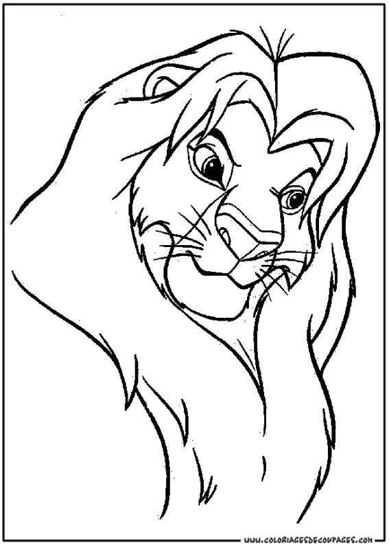 Lion dessin facile