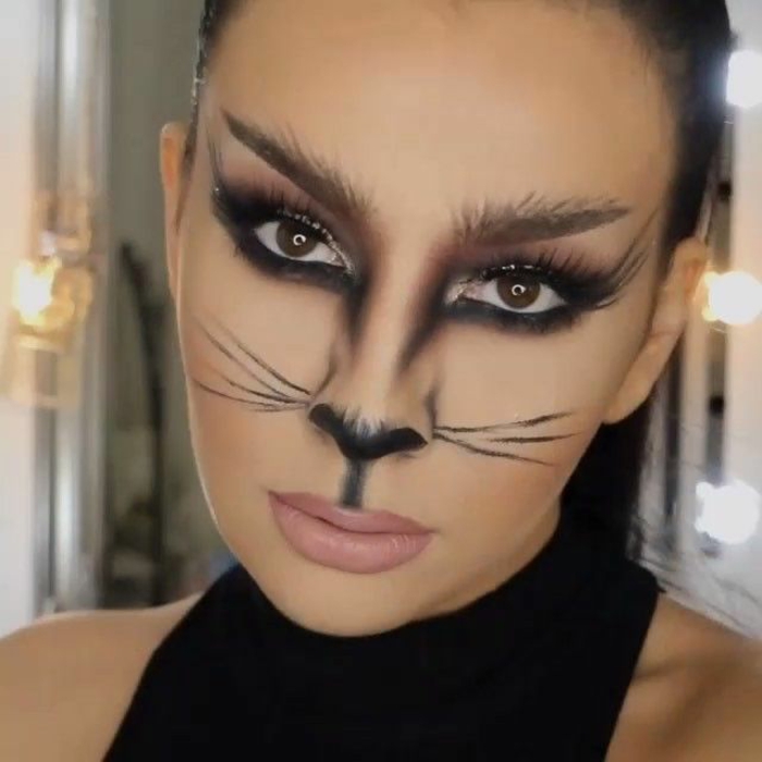 Maquillage chat noir