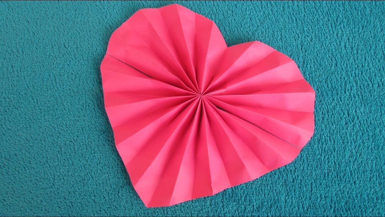 Coeur origami facile