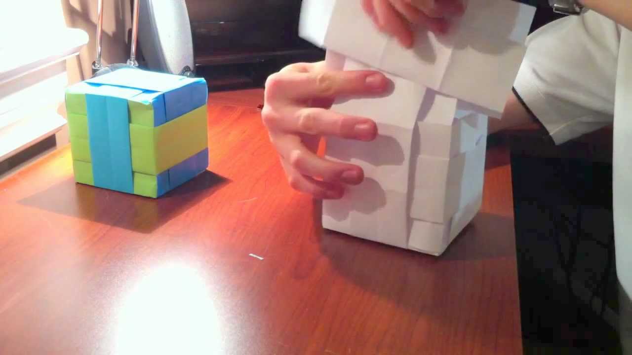 Faire un cube en papier