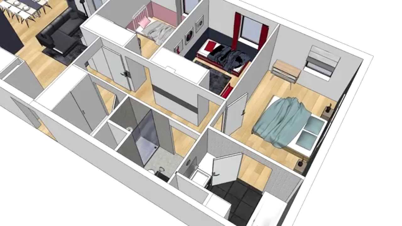Plan appartement moderne