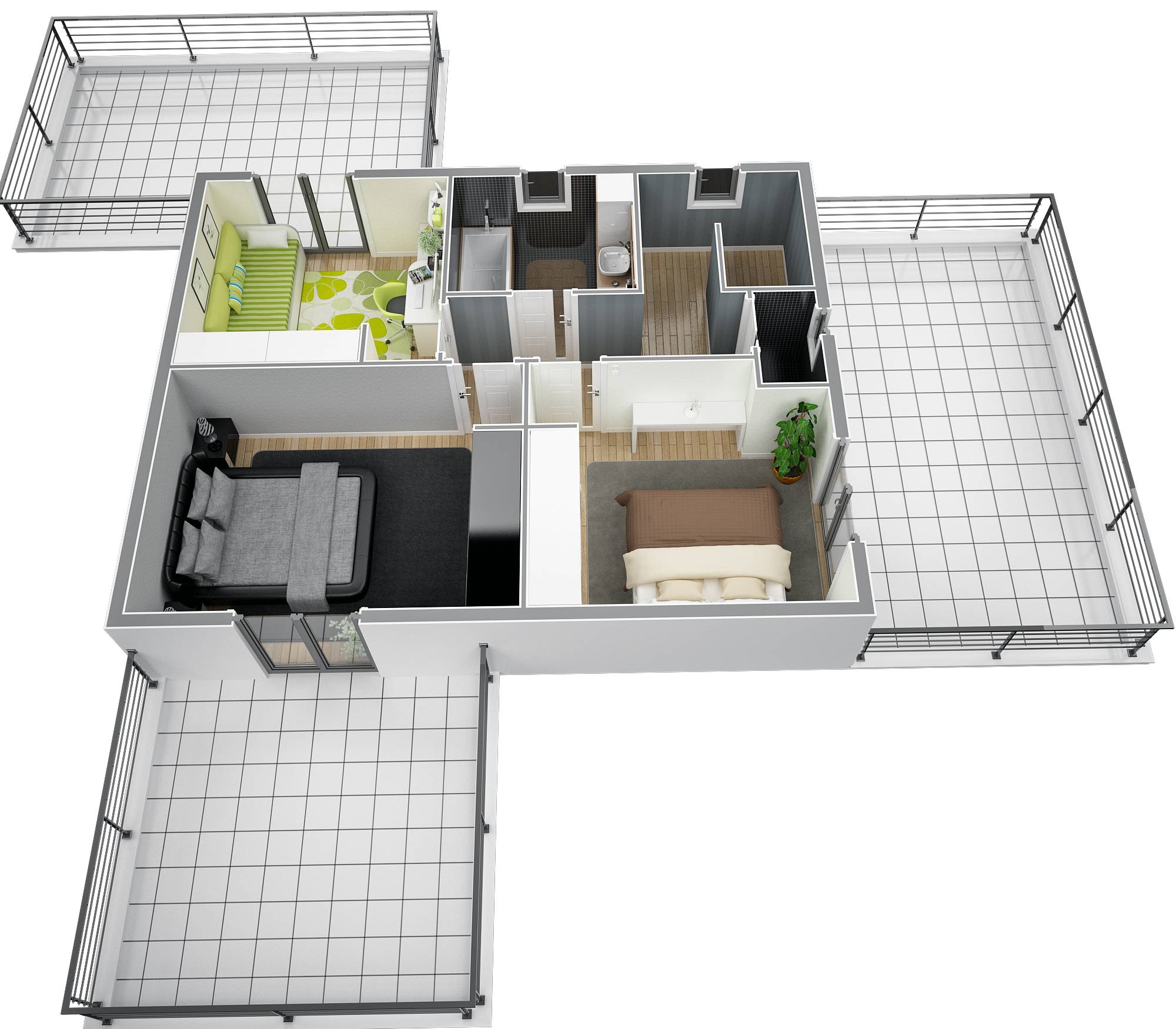 Plan maison 130 m2 etage