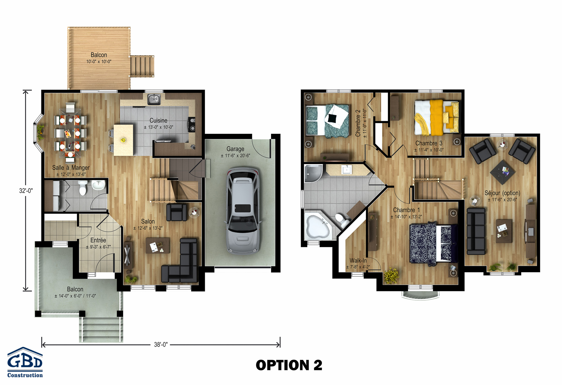 Plan maison 2 etage