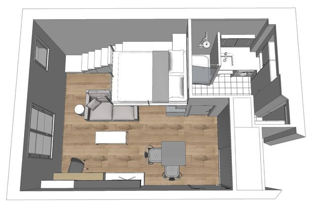 plan appartement t2 30m2