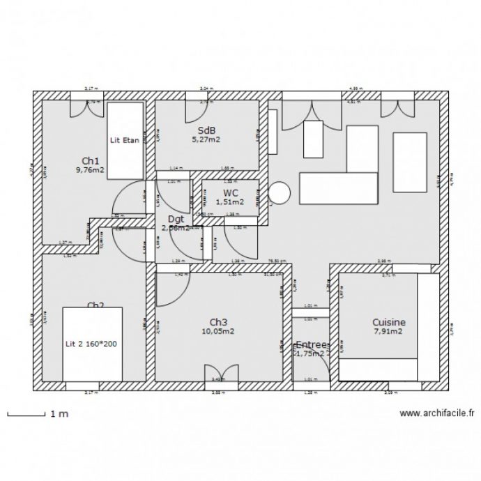  Plan appartement 60 m2  Bricolage Maison et d coration