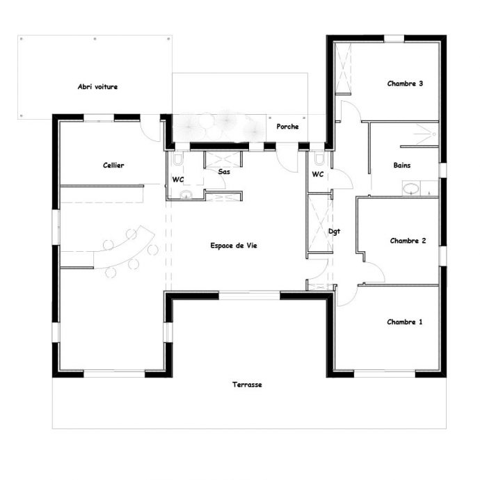 Plan Maison 120m2 4 Chambres Etage Bricolage Maison Et Décoration