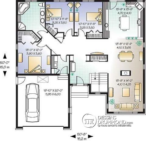 Plan maison creole