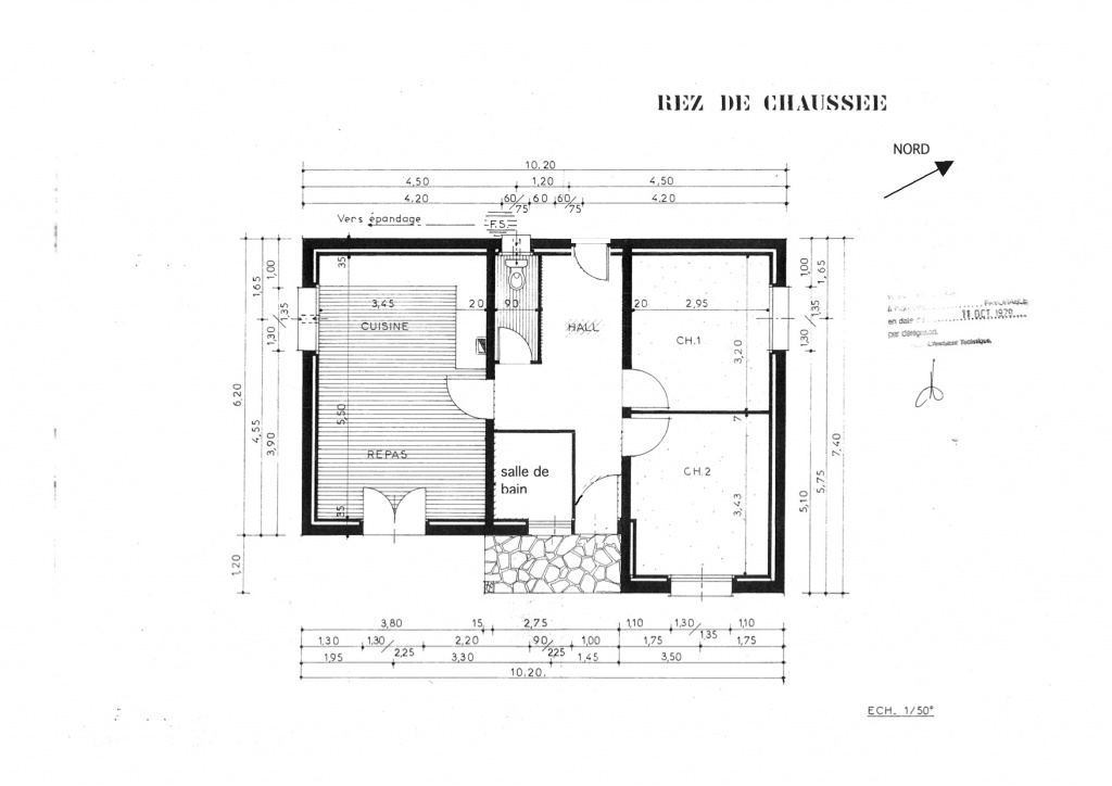 Plan maison 50m2