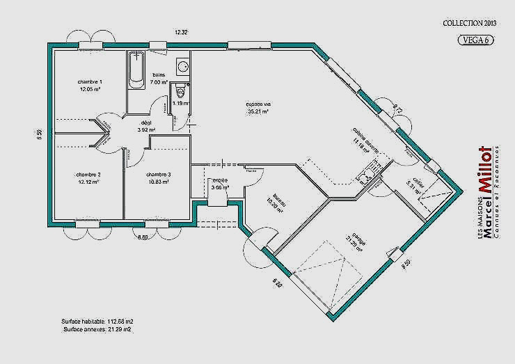 Plan maison 130 m2 plain pied