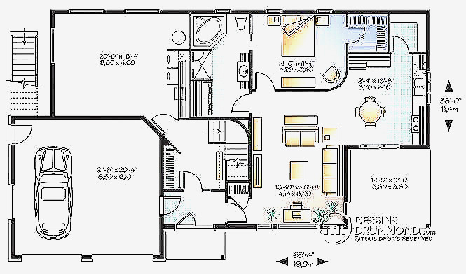 Plan de maison moderne gratuit pdf