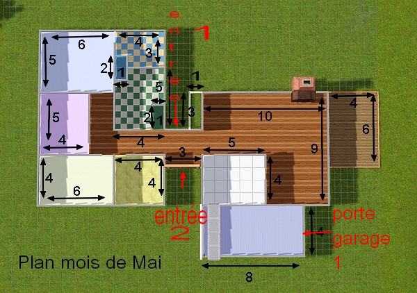 Sims 3 plan maison