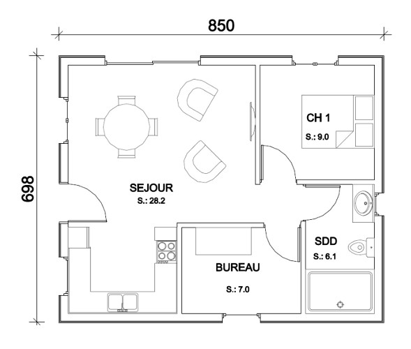 Plan de petite maison