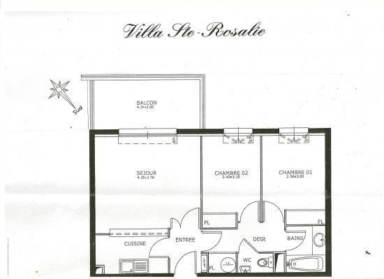 Plan appartement f3