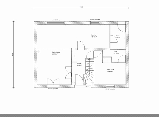 Plan maison simple 1 chambre