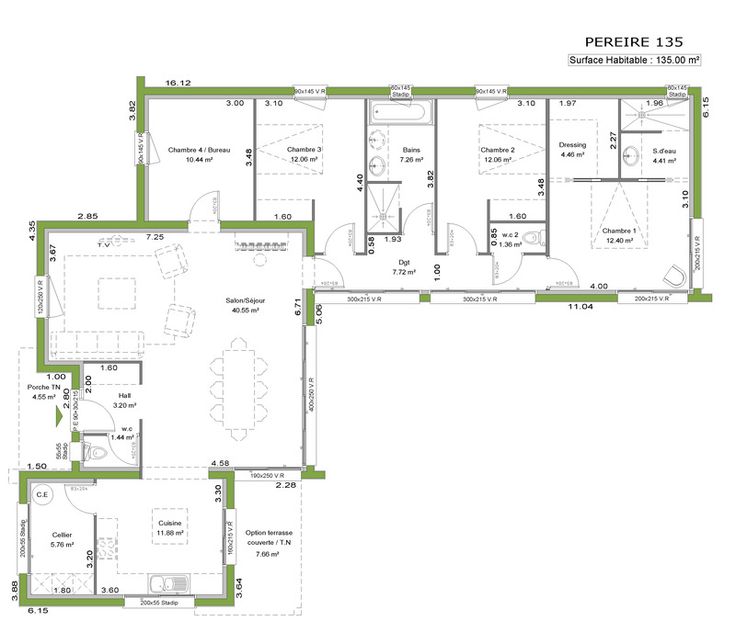 Plan de maison moderne gratuit toit plat