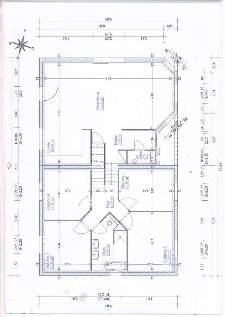 Plan maison 120m2
