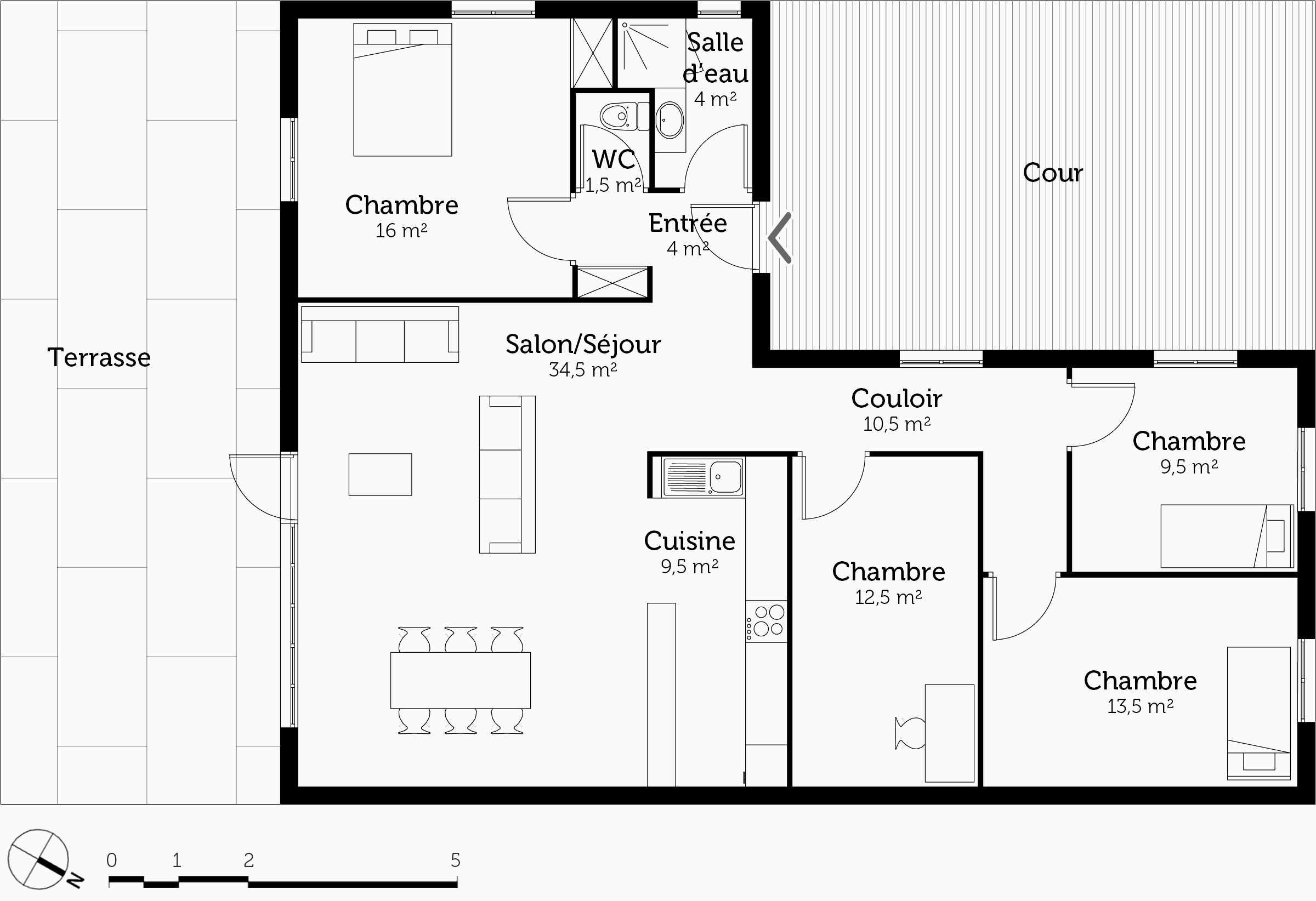 Plan maison 120m2 avec etage