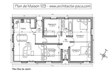 Plan maison 180 m2