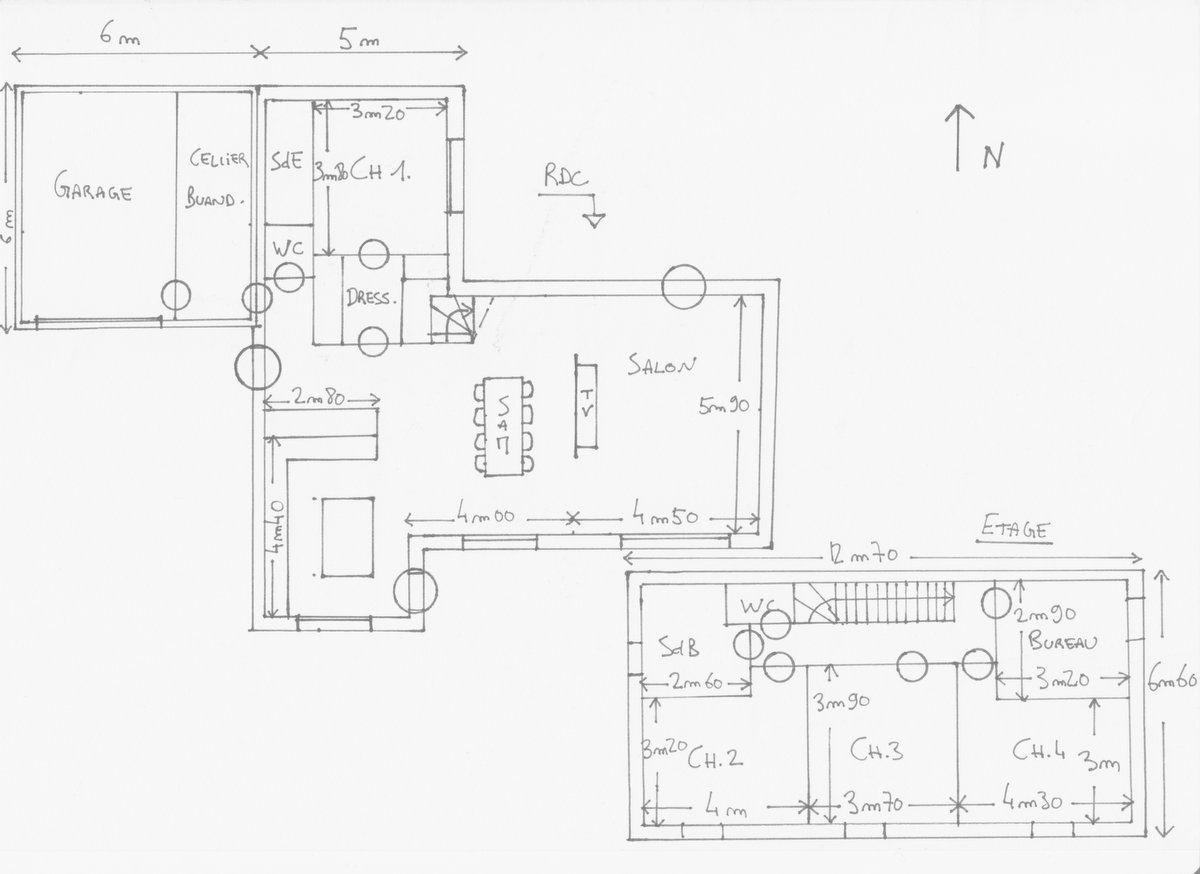 Plan maison 160 m2 plain pied