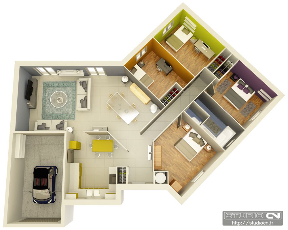 Plans de maison 3d