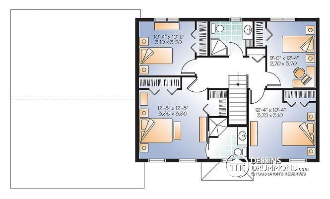 Plan maison etage gratuit