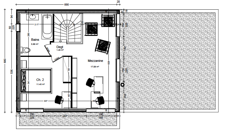 Plan maison 50m2 a etage