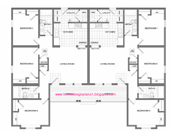 Plan de maison 6 chambres